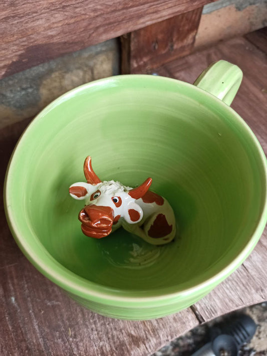 Keramiktasse Kuh